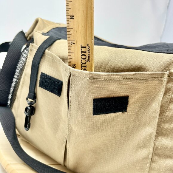 L.L. Bean Tote Beige Messenger Bag Organizer - Picture 11 of 13